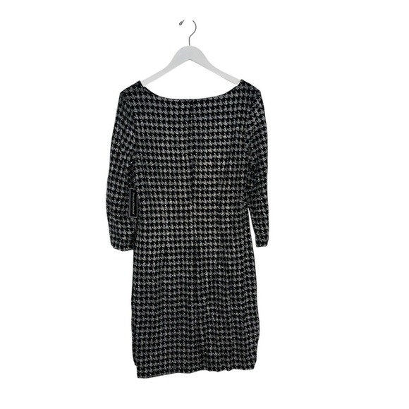 Jessica Howard Houndstooth Metallic Shift Dress Size 14 NWT - Picture 2 of 4
